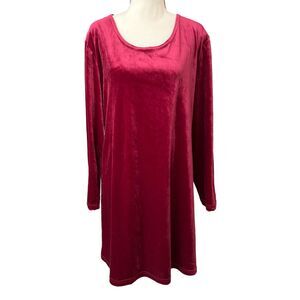 Vintage Kathie Lee Maroon, Burgundy Velvet Dress, Whimpsygoth, Fall